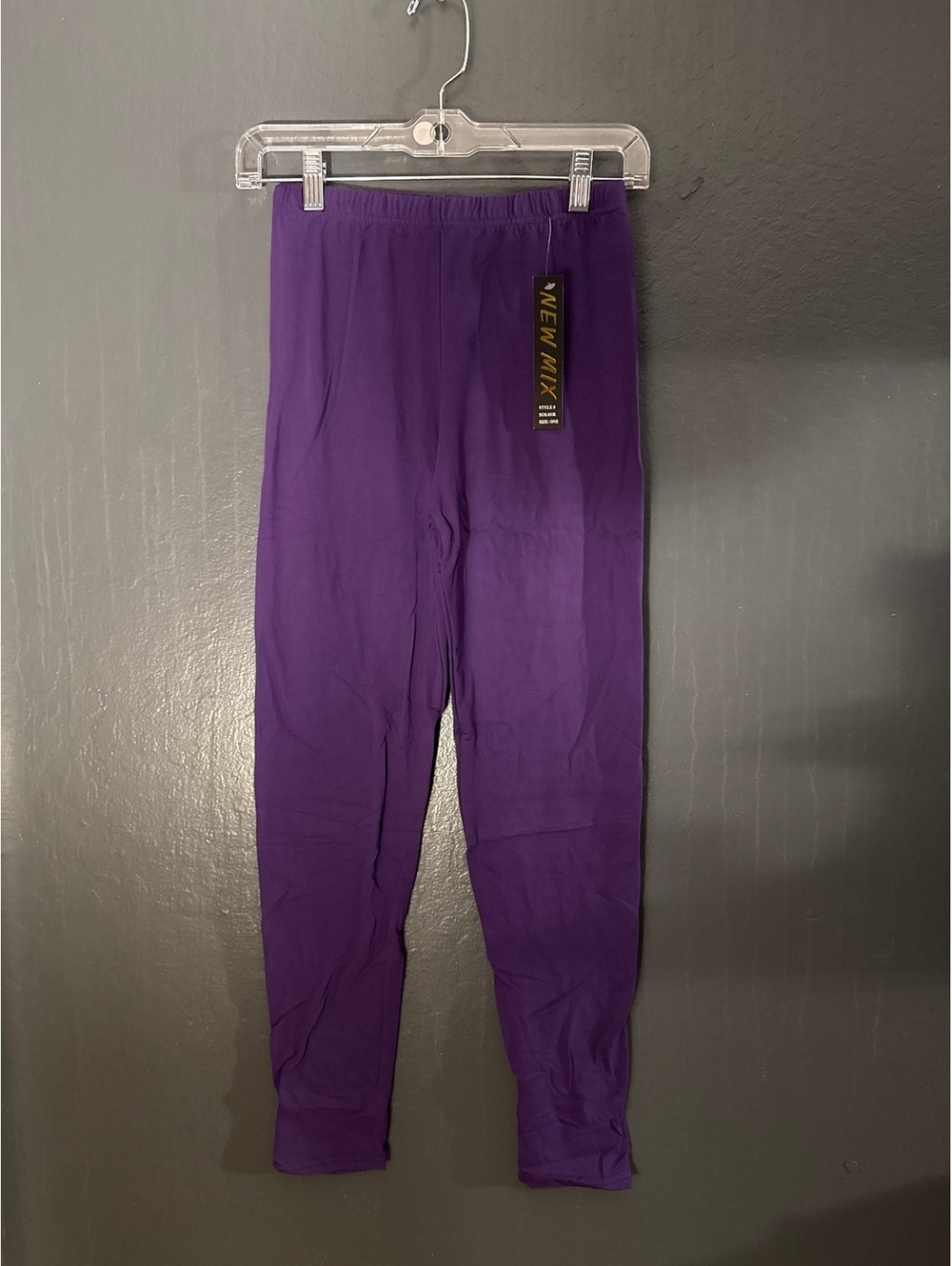 New Mix Purple Leggings Size One Size